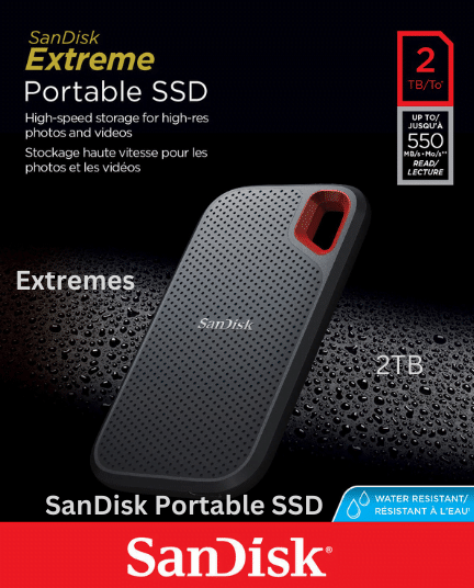 SanDisk 2Tb Extreme Portable SSD